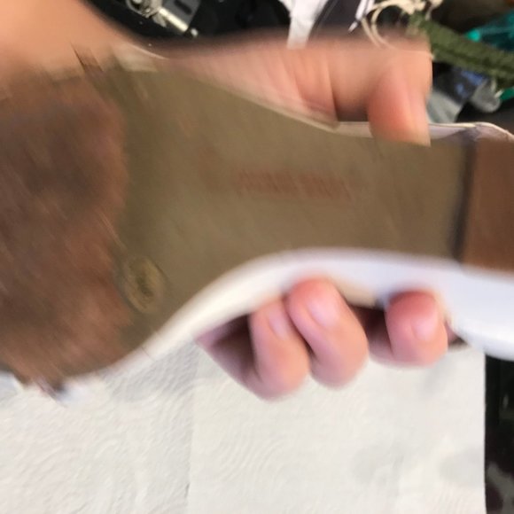 Vince Camuto White Wedges (Extremely worn) - Picture 7 of 9